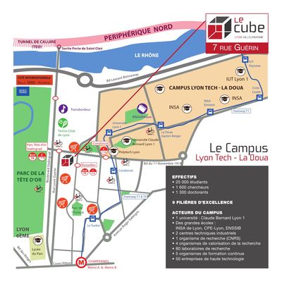 appartement meuble a cote des commodités Le Cube