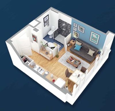 Paris 20, les hauts d'Oberkampf, 50 appartements du studio ou 4 pièces