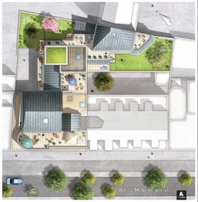 Paris 20, les hauts d'Oberkampf, 50 appartements du studio ou 4 pièces