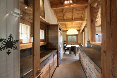 cuisine contemporaine chalet pres de megeve