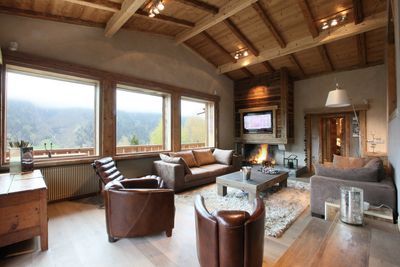 chalet haut de gamme avec vue près de megeve