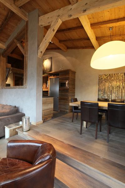 luminaire d'un chalet de luxe pres de megeve